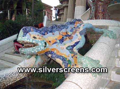 La salamandre de Gaudi, Parc Guell