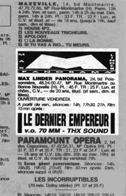 Max Linder - Programme
